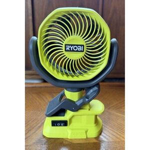 Ryobi 18V ONE+ 4" Clamp Fan PCF02B Hyper Green Tool Only